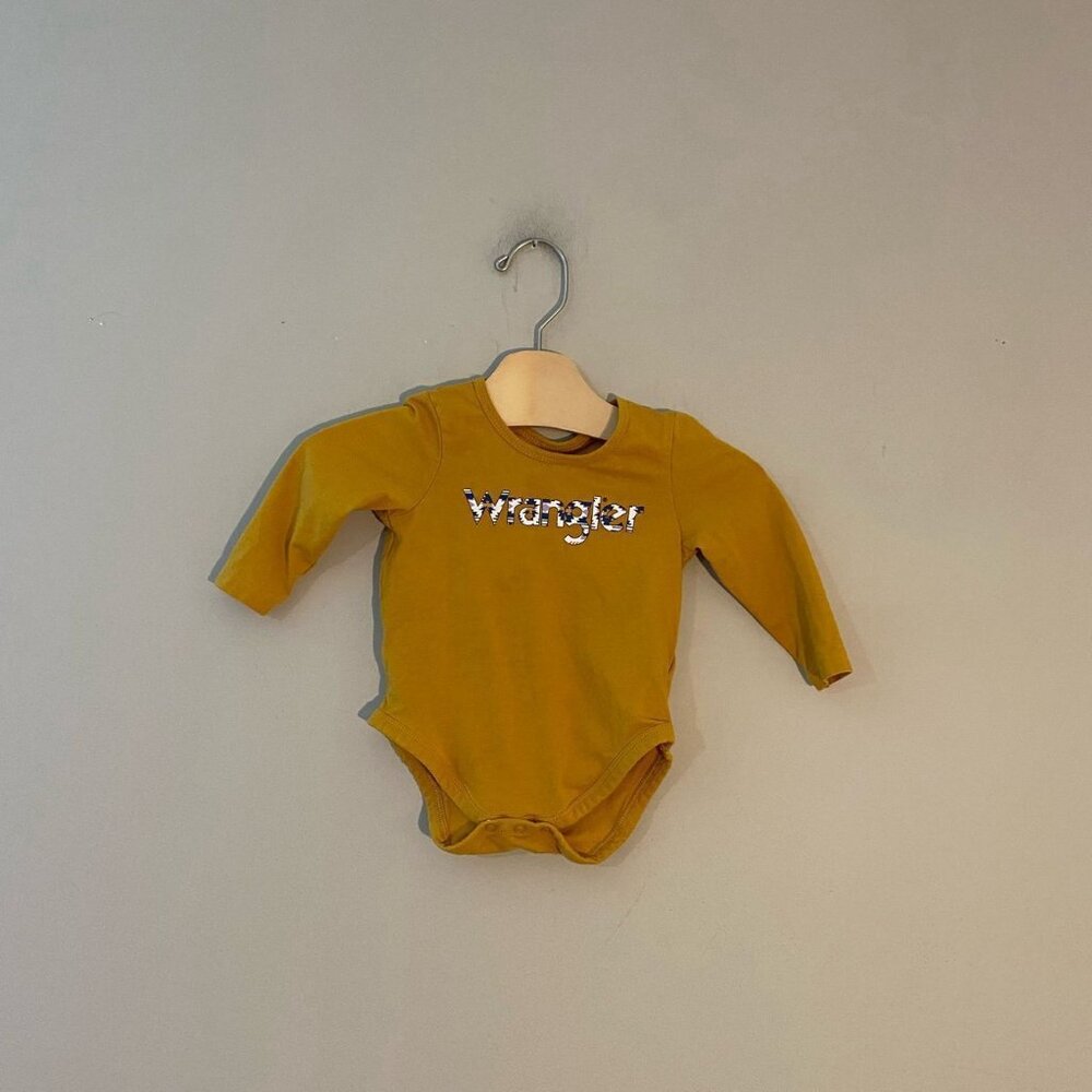 $11 ADD ON Wrangler long sleeve bodysuit Janie and Jack Baby‎ Gap Zara Old Navy